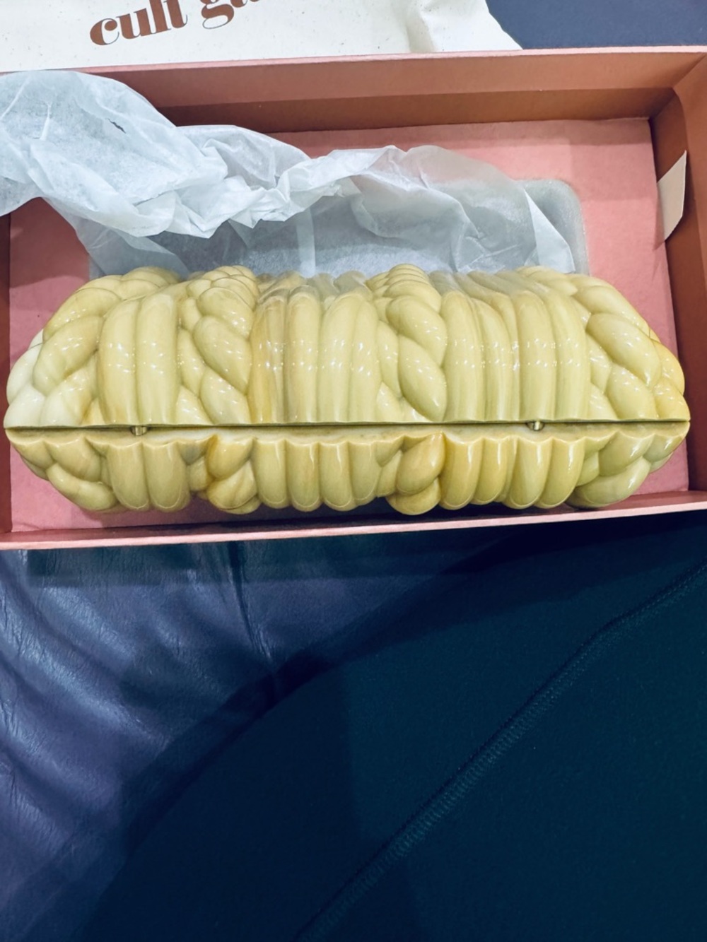 Cult Gaia Helene Clutch in Cornsilk NIB - Picture 13 of 16